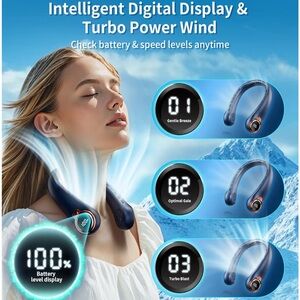 Turbo-rechargeable neck fan-NWOT